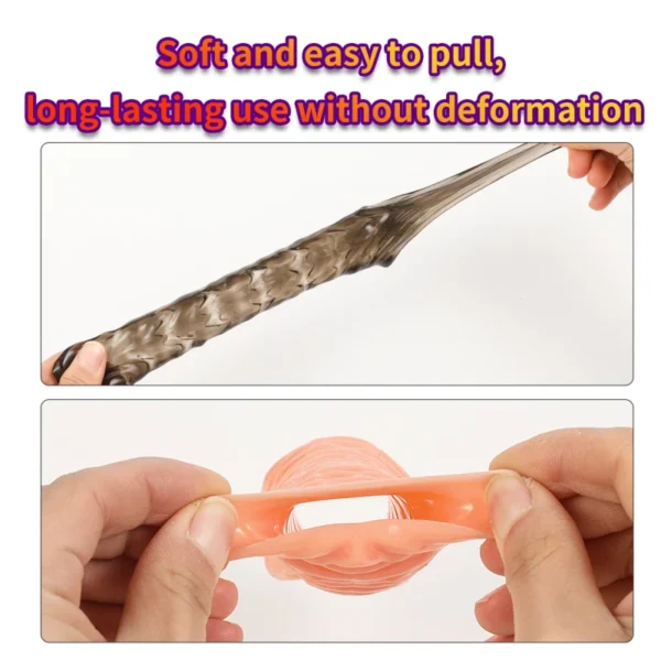 Male Penis Sleeve For Enlargement  Delay  Realistic Design - Image 5