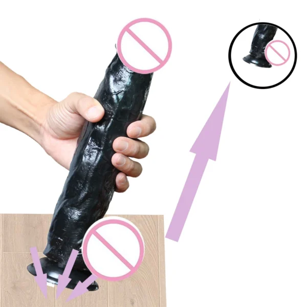 Soft Glue Suction Cup Dildo For Women - Image 2
