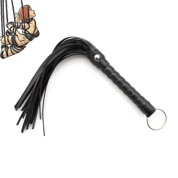 Premium Leather Braid Queen Whip  Adult Roleplay Game