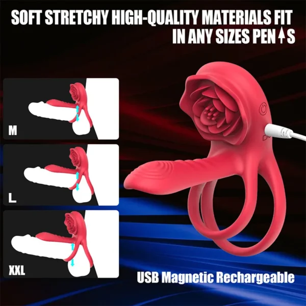 Dual Motor Penis Ring Vibrator For Couples  Enhance Pleasure - Image 5