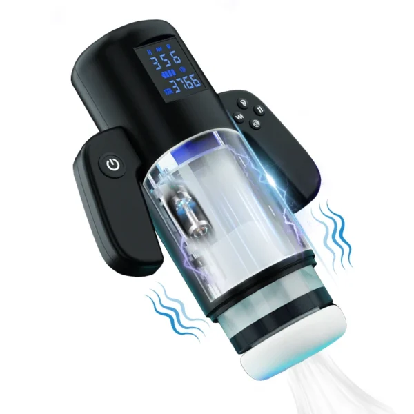 Telescopic Male Masturbator with Heat, Suction & Thrust - Image 6
