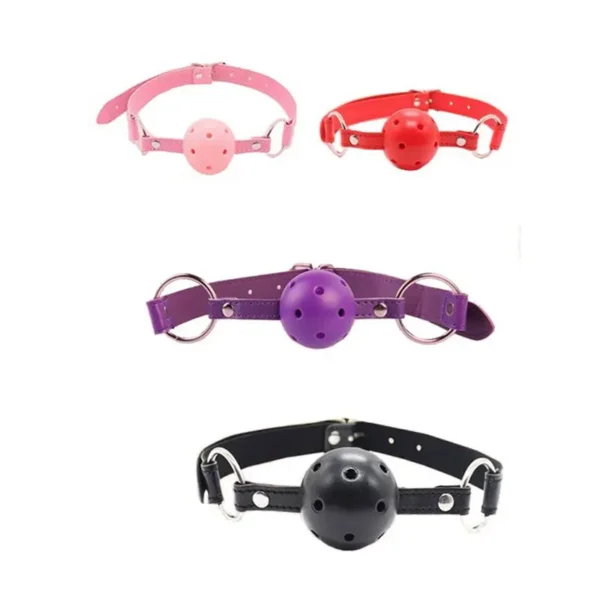 Adjustable Faux Leather Ball Gag For Adult Couples  BDSM - Image 4