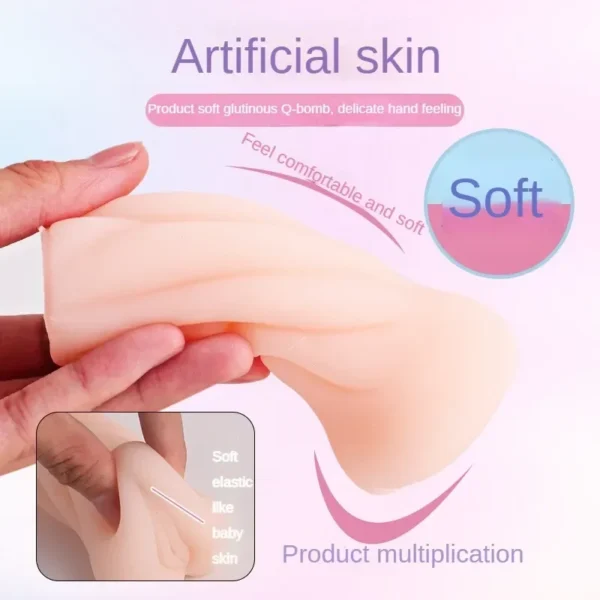 Soft Real Aircraft Cup Male Masturbator For Stimulation - Image 2