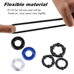 3 Pcs Cock Ring Set  Enhance Erection Delay Ejaculation