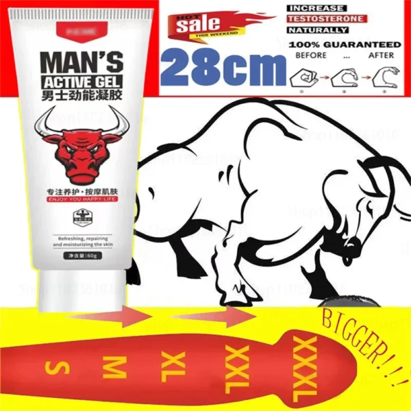 Herbal Penis Enlargement Cream 60ml  Size Increase