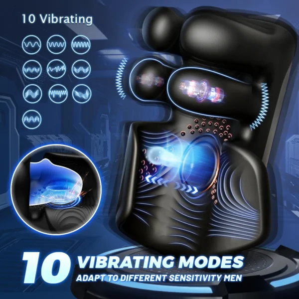 Mens Glans Massage Penis Training Vibrator  Fingersized - Image 4