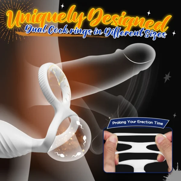 DualFunction Prostate Massager  Cock Ring Set - Image 3