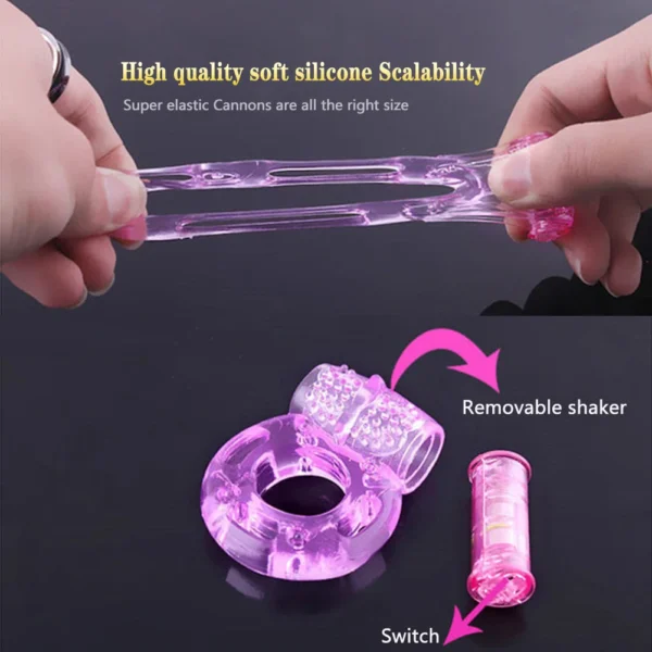 Men's Vibrating Penis Ring - Delay Ejaculation - Image 4