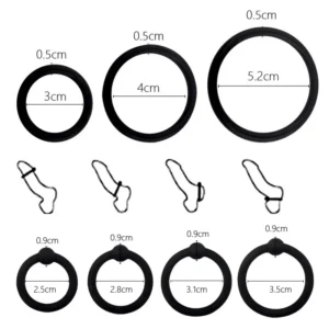 Silicone Penis Ring for Ejaculation Delay - Male Chastity Se