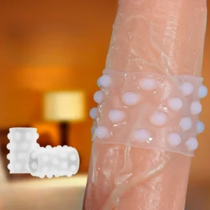 Transparent Beaded Penis Ring For Clitoral Stimulation