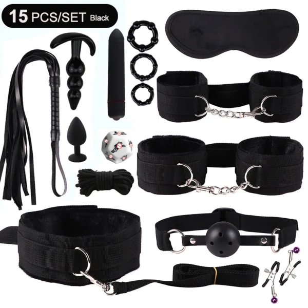 Exotic Bed Bondage Set Leather  Adults - Image 2