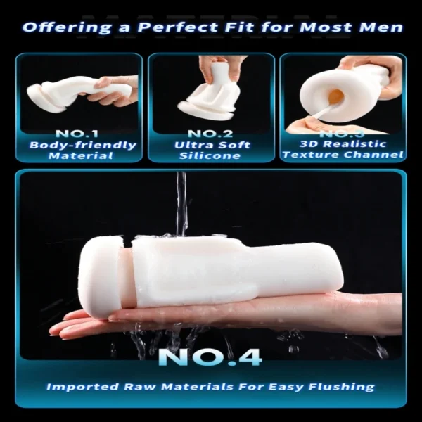 Telescopic Male Masturbator with Heat, Suction & Thrust - Image 5