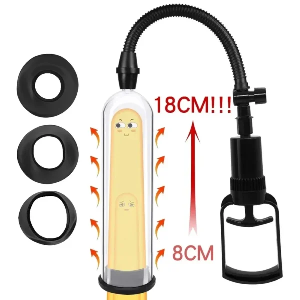 Mens Manual Penis Pump For Enlargement And Enjoyment - Image 2