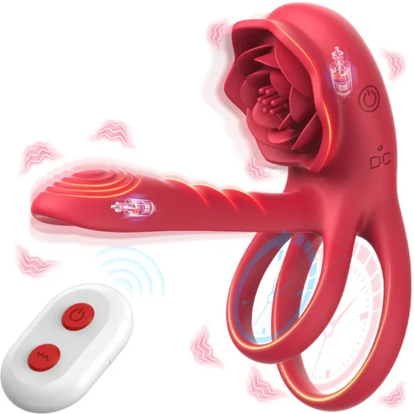 Dual Motor Penis Ring Vibrator For Couples  Enhance Pleasure