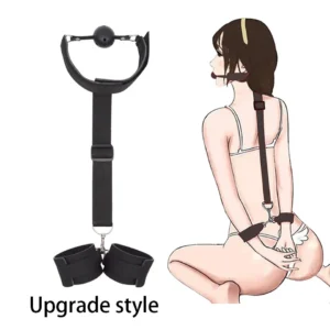 Female Handcuff Neck Collar For Adult BDSM Game