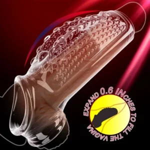 Mens Cock Ring Extender Sleeve For Enhanced Pleasure
