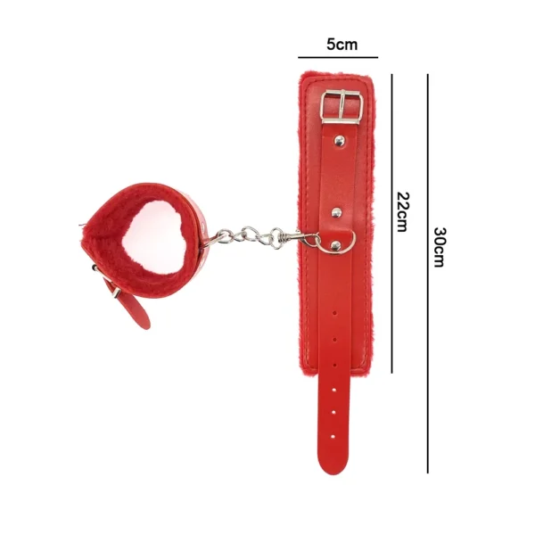 2Pcs PU Leather Sex Handcuffs With Eye Mask For Couples  Adult Bondage Toys - Image 5