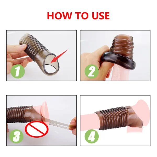 Silicone Penis Rings For Stamina  Size Boost  Mens - Image 4