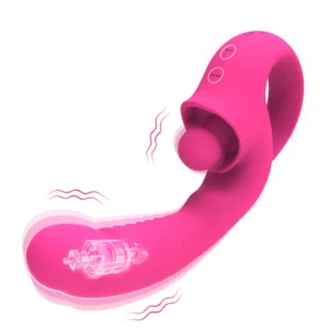 Tongue Vibro Licking G-Spot Wand Clit Sucker Vibrator