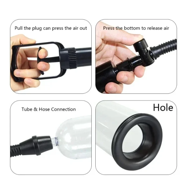 Mens Manual Penis Pump For Enlargement And Enjoyment - Image 4