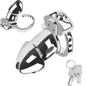 Adjustable Male Chastity Cage For Bondage Restraint