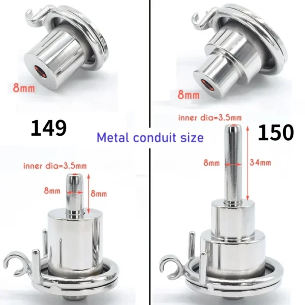 Premium Steel Cylinder Chastity Cage For Couples And Cock - Image 4