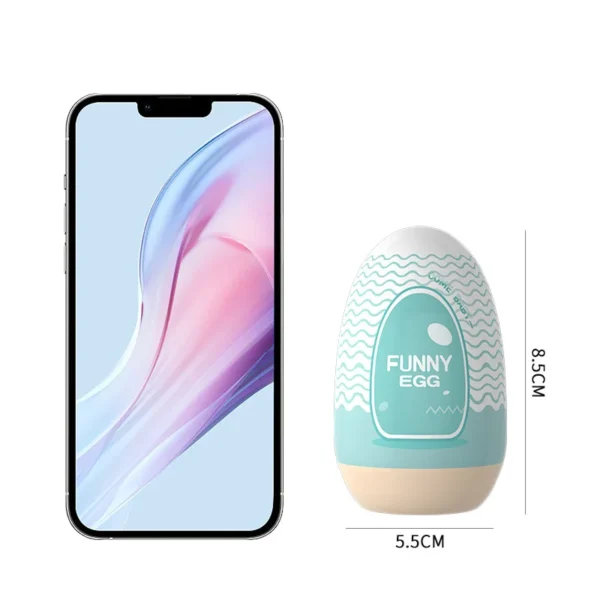 Portable Soft Rubber Masturbator Egg For Men  Penis Massager - Image 5
