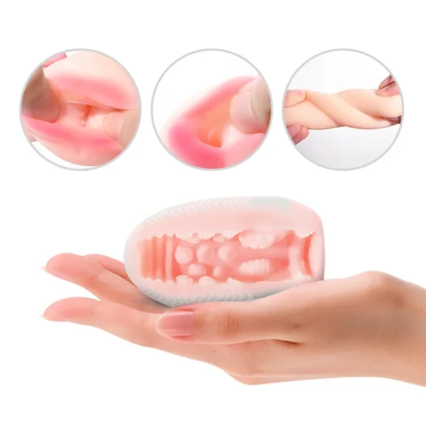 Portable Soft Rubber Masturbator Egg For Men  Penis Massager - Image 4