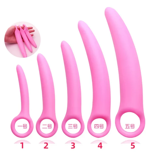 Pink Silicone Anal Butt Plug For Back Ass Pleasure - Image 5