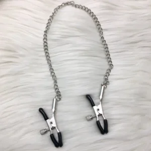 Nipple Clamp With Chain For Kink Fetish BDSM Wear