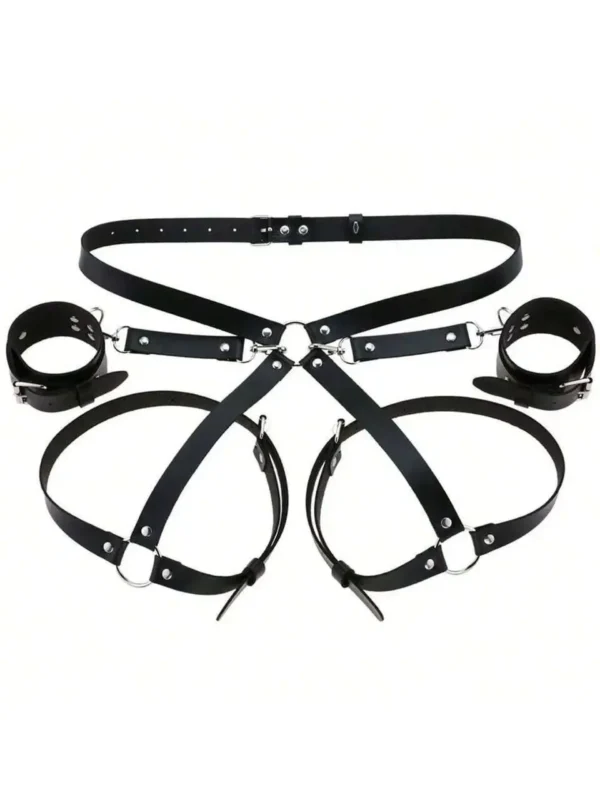 Leather BDSM Kit For Couples  Erotic Games Sexy Party Toys - Image 5