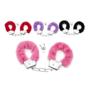 Adjustable Metal Plush Handcuffs For BDSM Games