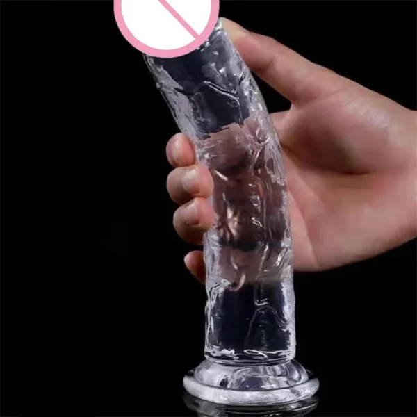 Realistic Jelly Dildo For GSpot Stimulation  25cm Size - Image 3