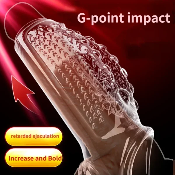 Penis Enlargement Sleeve For Extended Delay Time  Lock Semen - Image 3