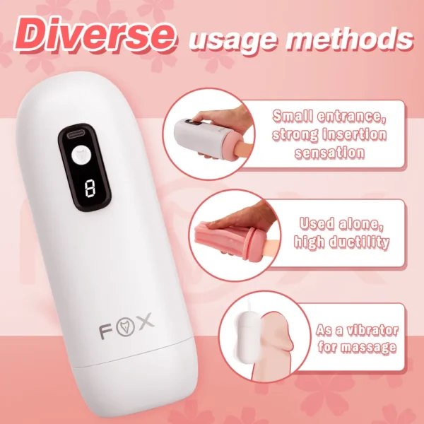 Vibrating Male Masturbation Cup  Automatic Pleasure Toy 53 - Image 4