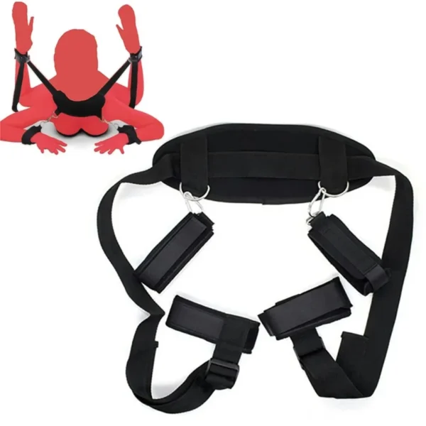 Female Handcuff Neck Collar For Adult BDSM Game - Image 2