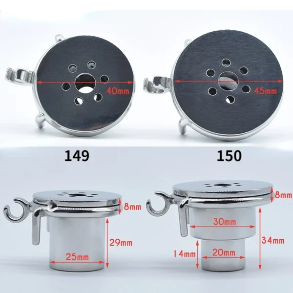 Premium Steel Cylinder Chastity Cage For Couples And Cock - Image 3