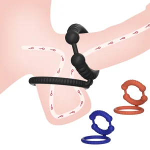 Silicone Penis Ring For Ejaculation Delay And Dick Erection  Male Chastity Toy For Men