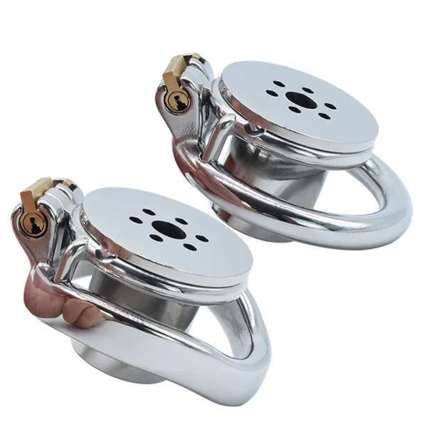 Premium Steel Cylinder Chastity Cage For Couples And Cock - Image 2