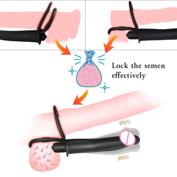 3in1 Erotic Sex Toy For Adults 18  Double Penetration Dildo - Image 5