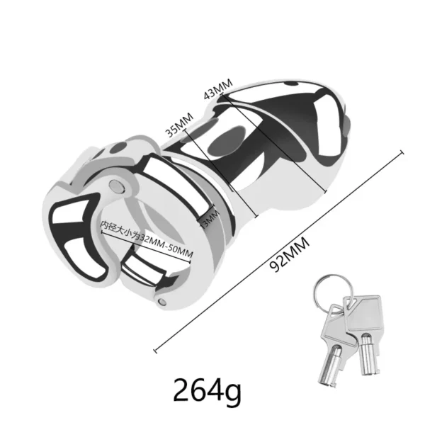 Adjustable Male Chastity Cage For Bondage Restraint - Image 6