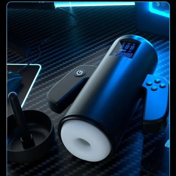 Telescopic Male Masturbator with Heat, Suction & Thrust - Image 4