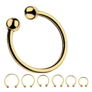 Gold Stainless Steel Cock Ring For Ejaculation Delay
