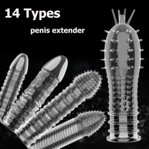 Penis Extender Sleeve for Men - Enhance Condom Fit and