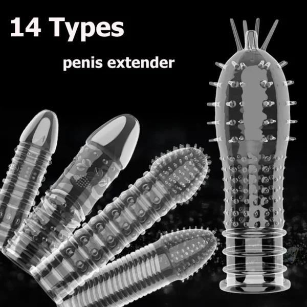 Penis Extender Sleeve for Men - Enhance Condom Fit and