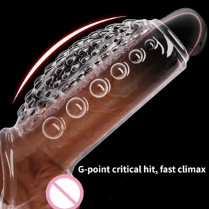 Penis Enlargement Sleeve For Extended Delay Time  Lock Semen