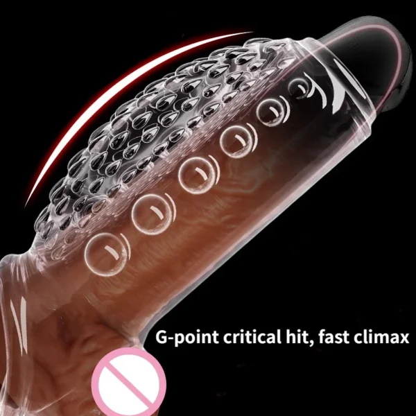 Penis Enlargement Sleeve For Extended Delay Time  Lock Semen