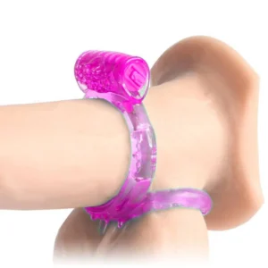 Triple Cock Ring Vibrating Rabbit Sleeve