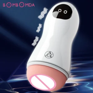 Realistic Vibrating Male Masturbator - Blowjob