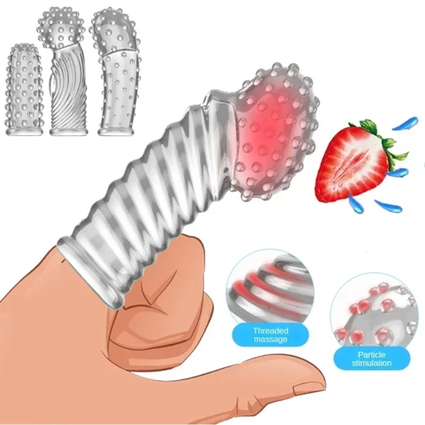 G Point Stimulation Finger Sleeves For Women  Couples Games - Image 2